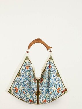 Farm Rio Satin Scarf Mini Bag In flora tile NWT